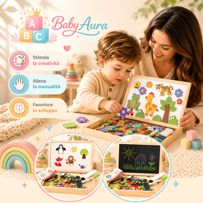 BabyAura PlayBoard™– Puzzle Magnetico Montessoriano