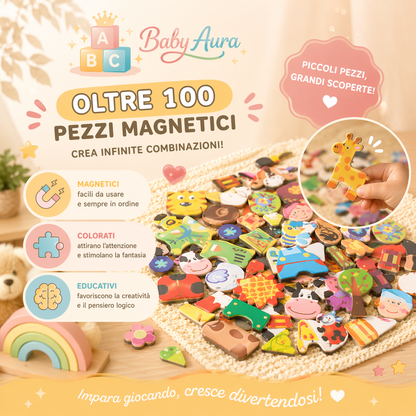 BabyAura PlayBoard™– Puzzle Magnetico Montessoriano
