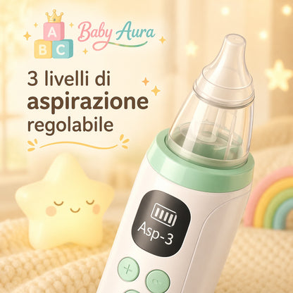 BabyAura NasalCare™- Aspiratore Nasale per Neonati e Bambini