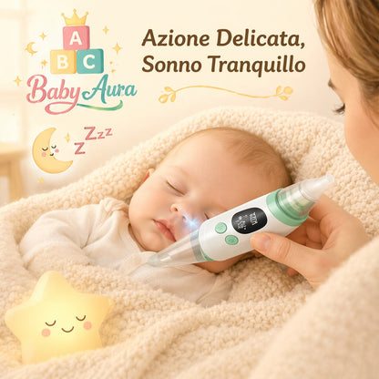 BabyAura NasalCare™- Aspiratore Nasale per Neonati e Bambini
